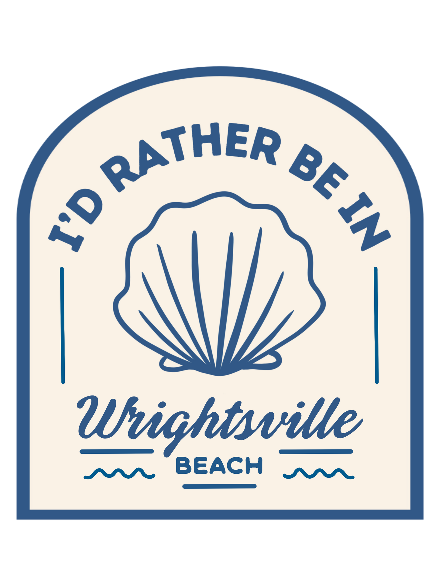 I'd Rather Be on Wrightsville Beach Sticker