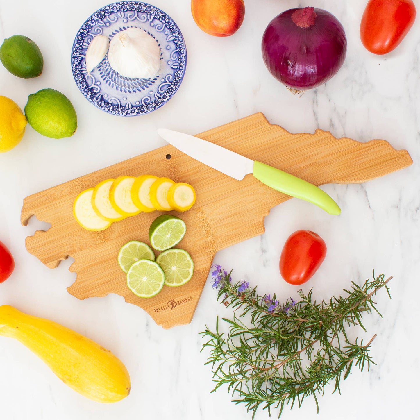 Destination North Carolina Cutting Board w/ Engraved Artwork