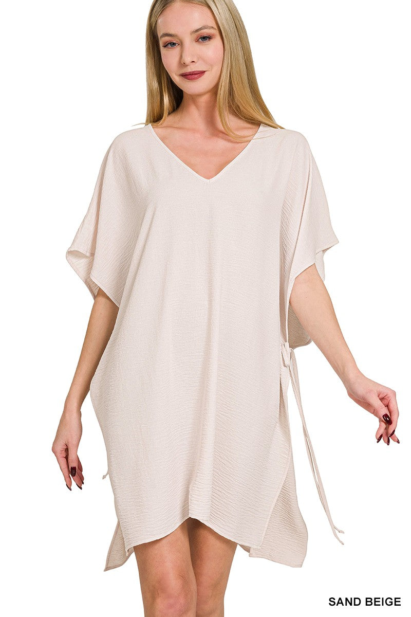 WOVEN AIR FLOW TIE SIDE COVER UP