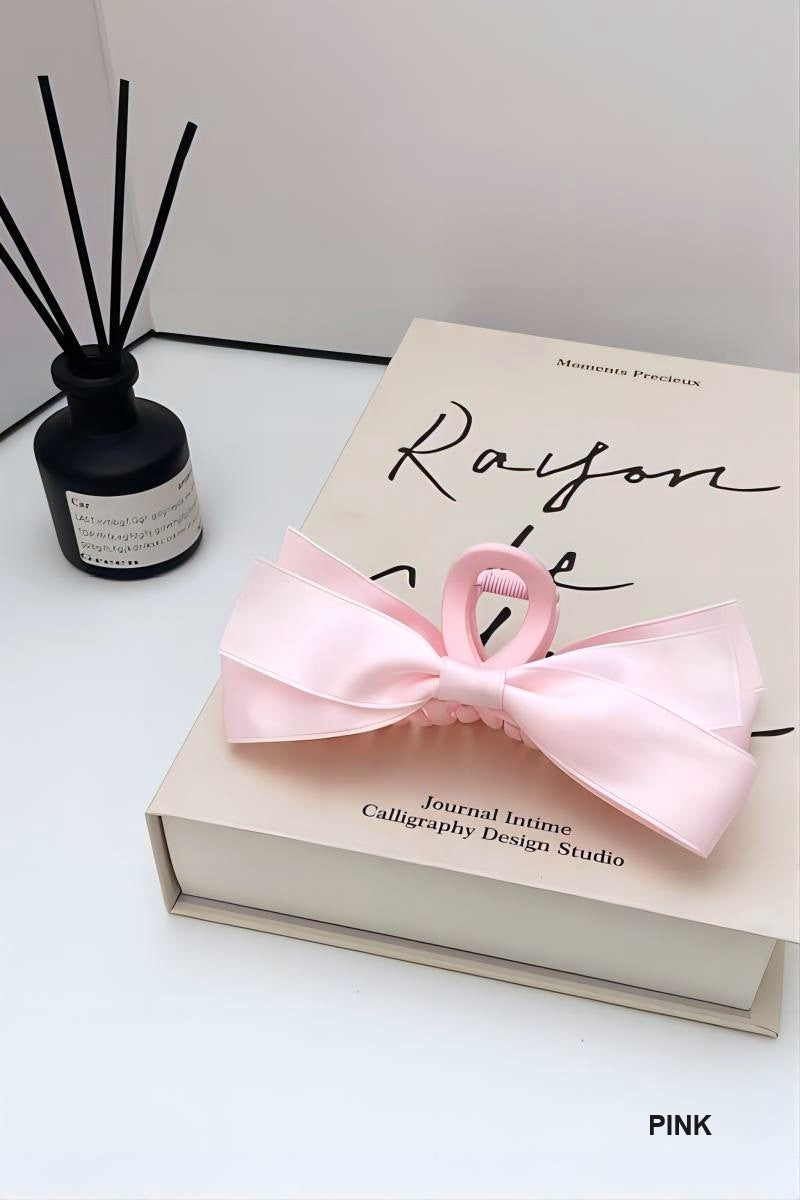 SWEET SILK RIBBON BOWKNOT TASSELS HAIR CLIP CLAW